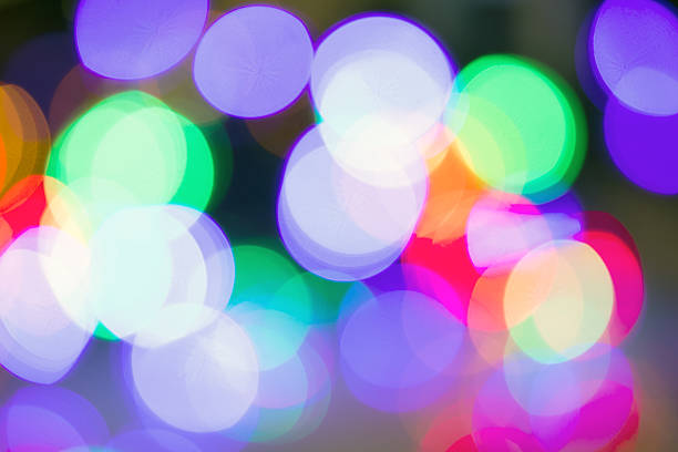 istock Defocused Bokeh twinkling lights Vintage background. 497098700