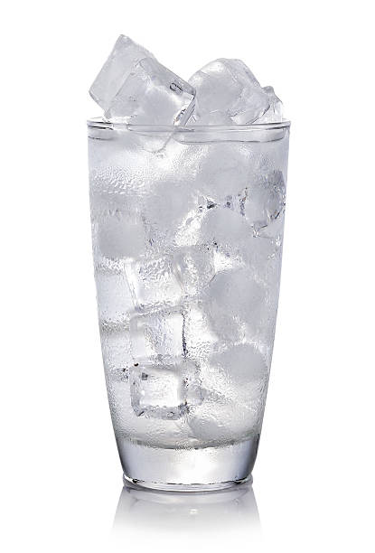 istock Glass with ice cubes. Isolated on white background 497098912