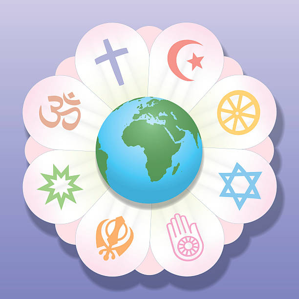 istock Religions United World Flower Peace Symbols 497098970