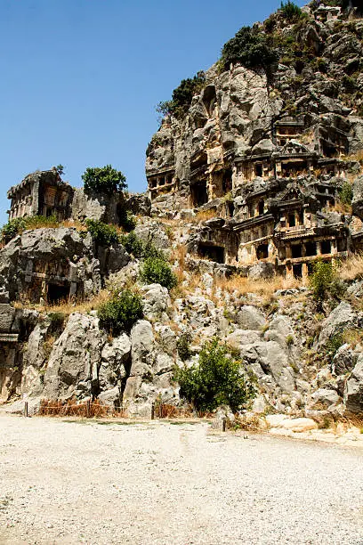 Myra, Antalya Province, Lycian Rock Tomb, Turkey - Middle East, demre