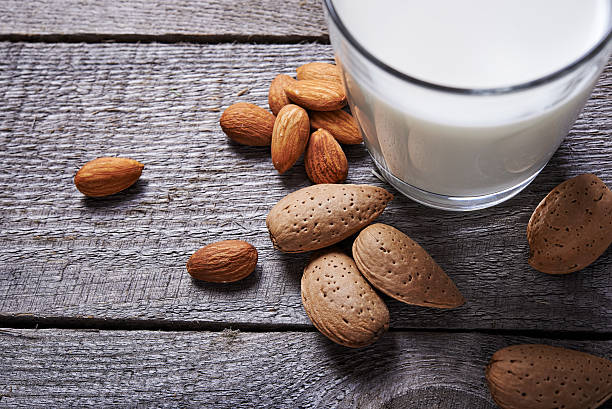 istock glass of almond milk 497100962