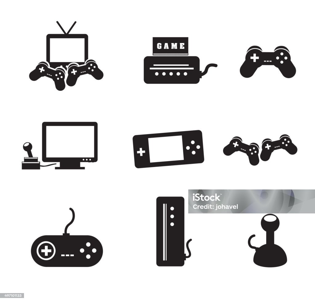Видео видеоигры - Векторная графика Brand Name Video Game роялти-фри