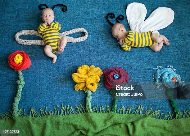 Bee Stock Photo - Download Image Now - Baby - Human Age, Bee, Flower