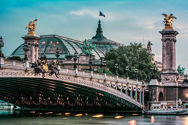 The grand palais from the quai de la Seine