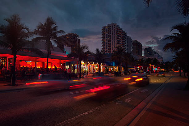 istock Fort Lauderdale Beach blvd. at night2222 497103431