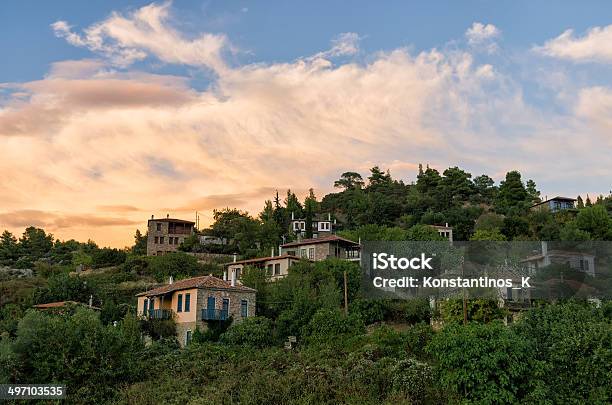 The Picturesque Village Of Parthenonas In Sithonia Chalkidiki Greece Stock Photo - Download Image Now