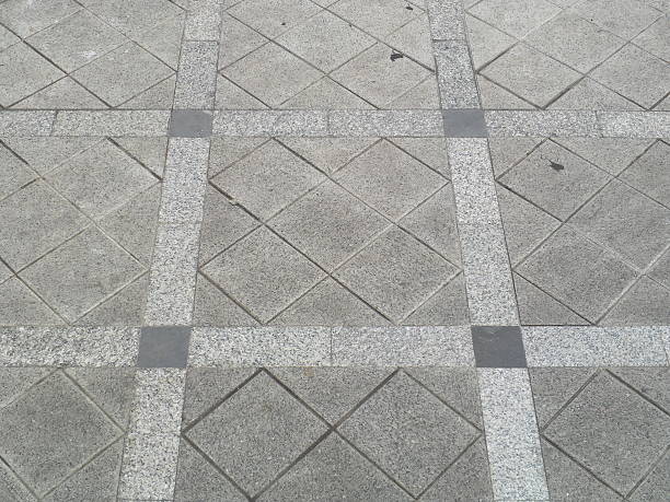 istock Detail of a concrete pavement with tiles 497111649