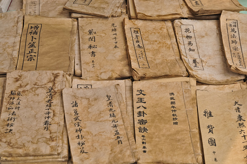 Chinese wisdom manuscript antique books