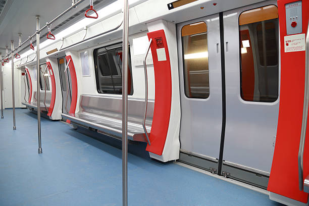 istock Interior view of a subway car in China 497114045