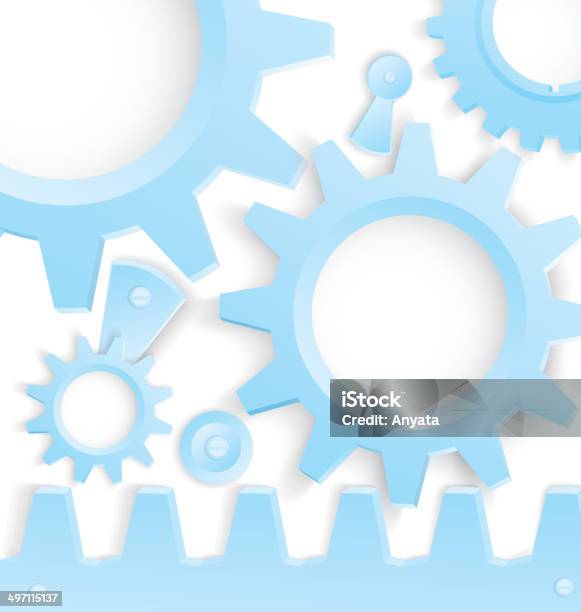 Blue Cogs Pattern Cog Wheels Blue Vector Stock Illustration - Download Image Now ...