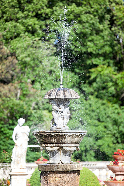 istock Garden fountain with paw 497116509