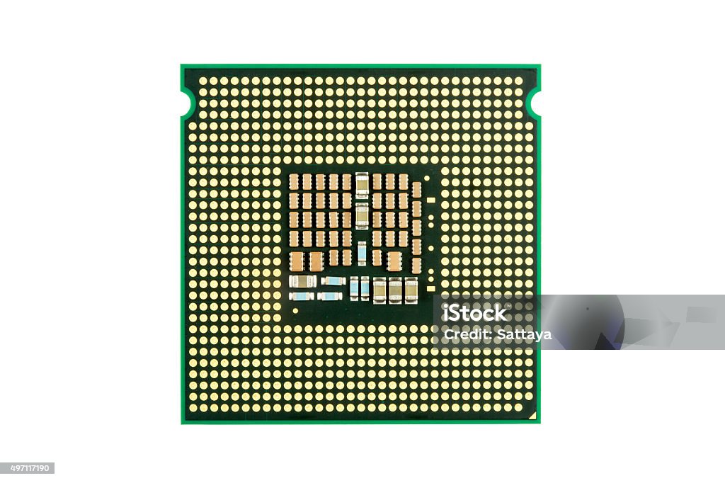 Computer Chip Background White Background Computer Cpu Chip Close Up White Background Stock Photo - Download ...