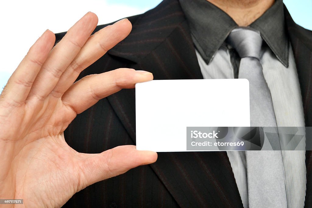 남자 흰색 카드 보유 - 로열티 프리 개발 스톡 사진