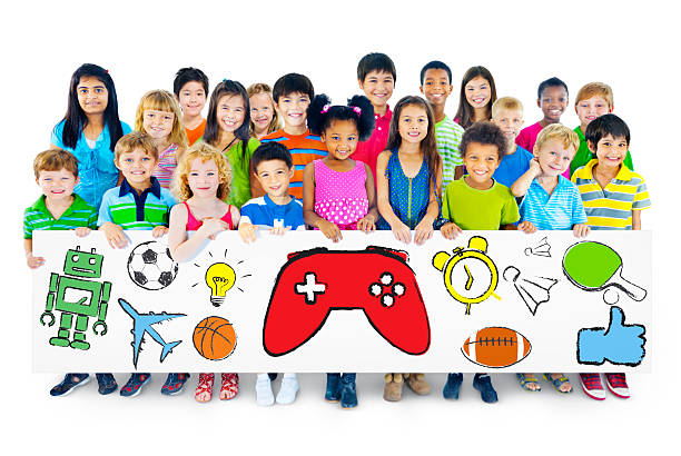 istock Large Group of Children Holding Board 497117583