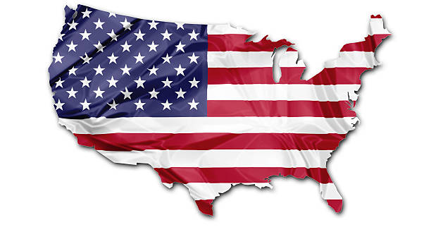 istock Map of Usa flag 497117842