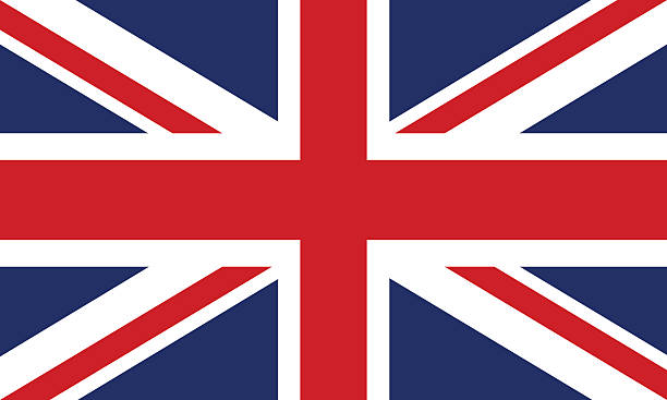 flagge von großbritannien - england stock-grafiken, -clipart, -cartoons und -symbole