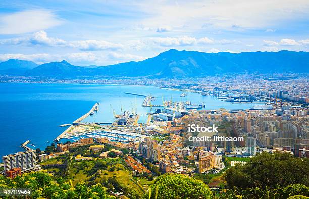 Aerial View Of Palermo Stock Photo - Download Image Now - Palermo - Sicily, Aerial View, Italy