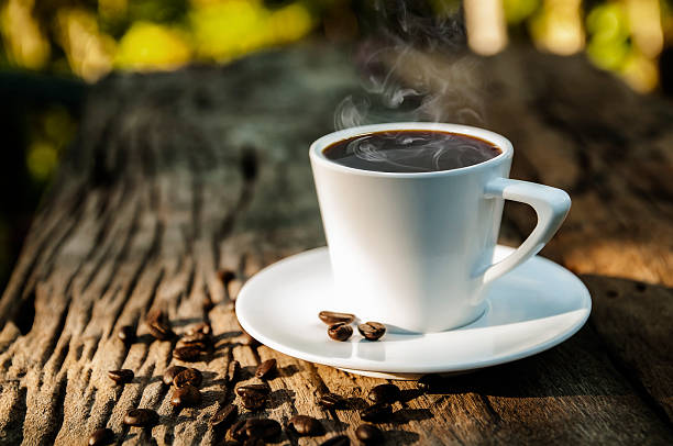 istock Cup of coffee and coffee beans 497121940