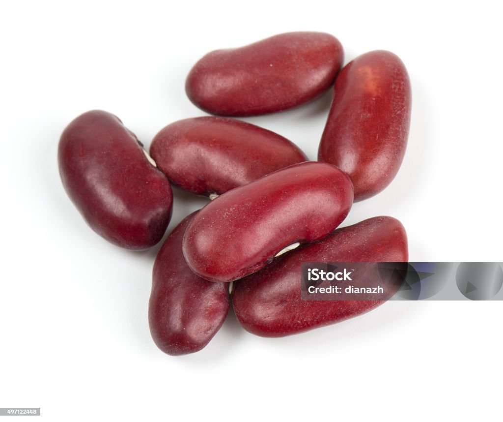 dried red beans isolated on white background Kidney Bean Stock Photo