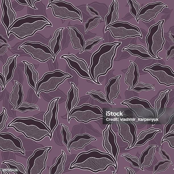 Seem Less Spring Textures Decorative Ornamental Seamless Spring Pattern Texture With Leave Stock ...