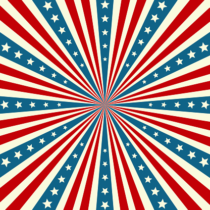 American Independence Day  Patriotic background. Vector illustration