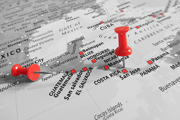 istock Red marker over Costa Rica 497127256