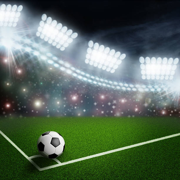 istock soccer ball on the green field corner 497127909