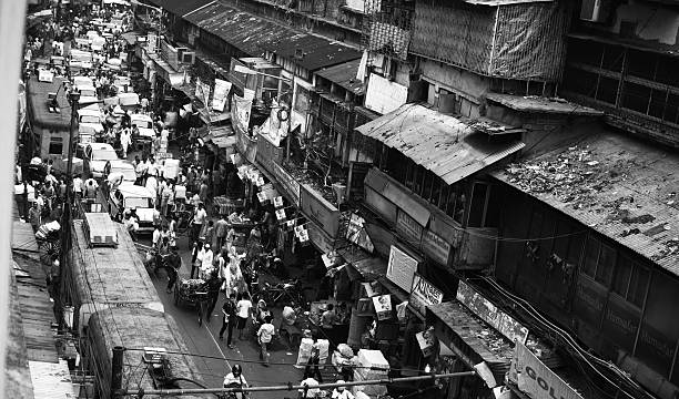 istock Busy street if Calcutta, India 497128685