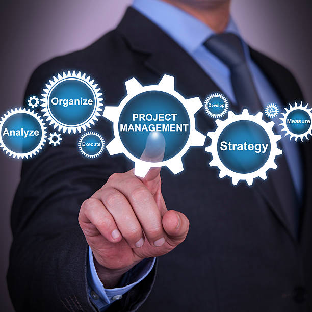 istock Project Management and Gear Concept on Touch Screen 497129168