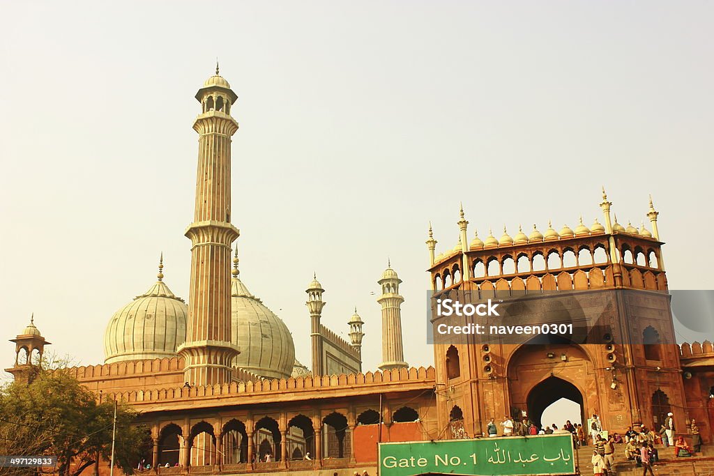 Jama Masjid, Delhi Jama Masjid, commonly known as the Jama Masjid of Delhi, is the principal mosque of Old Delhi in Delhi state of India. Arch - Architectural Feature Stock Photo