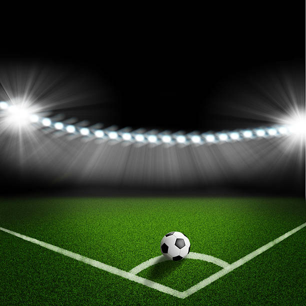 istock soccer ball on the green field corner 497130007
