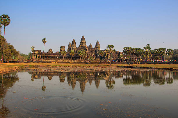 Angkor wat, Siem reap, Cambodia stock photo