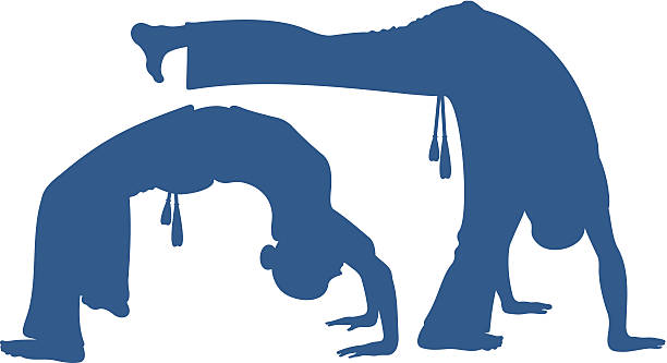 Capoeira vector art illustration