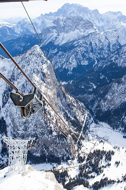 istock Funicular to the top of Marmolada glacier 497142568