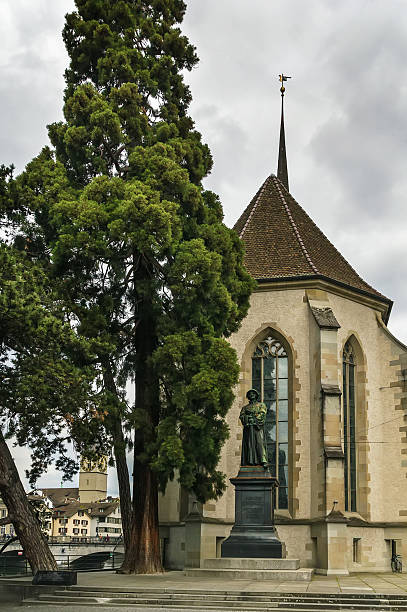 istock Wasserkirche church in Zurich 497143991