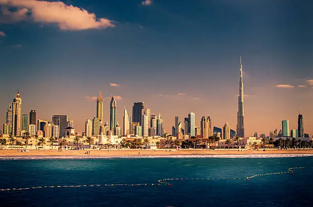 Photo of Skyline Downtown in Dubai, United Arab Emirates