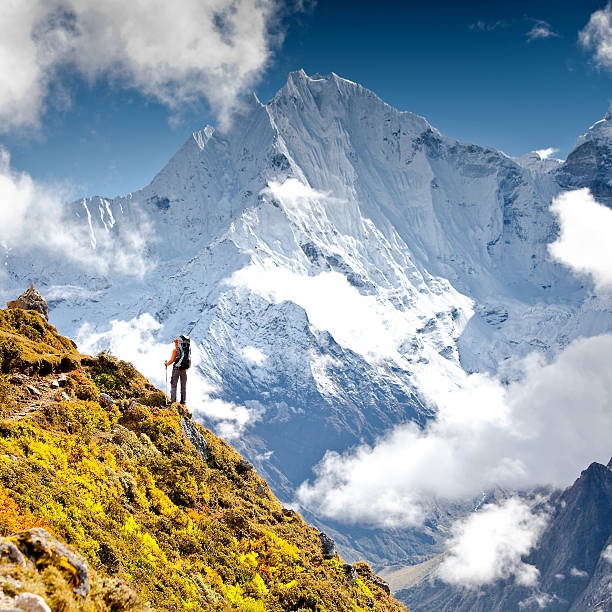 istock Hiking in Himalaya mountains 497144330