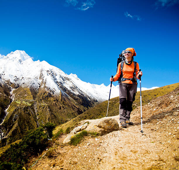 istock Hiking in Himalaya mountains 497144656