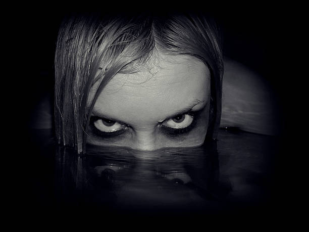зло девушка - monster horror spooky human face стоковые фото и изображения