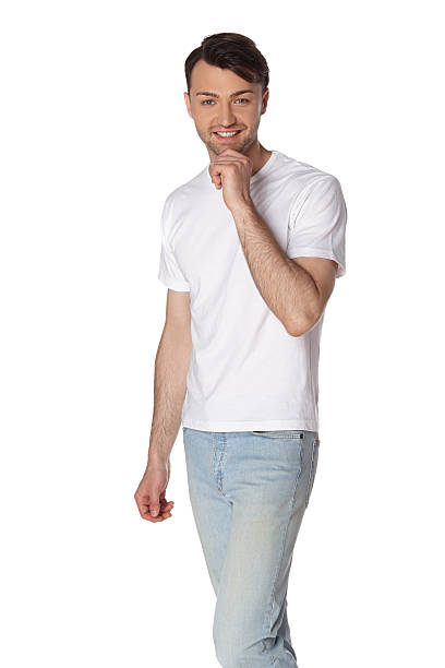 istock Portrait of happy smiling man, isolated on white 497144989