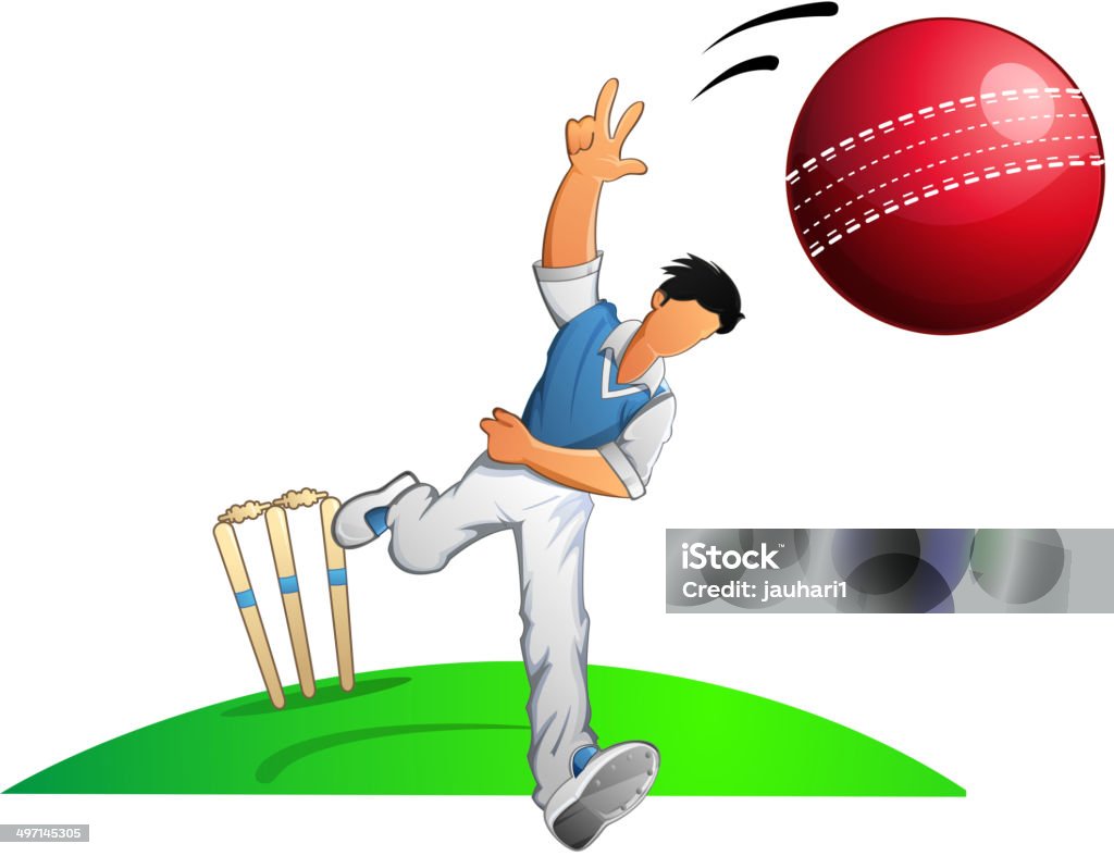 Fast Bowler Symbol Cricket Player Fast Bowler Illustration Stock Illustration - Download ...