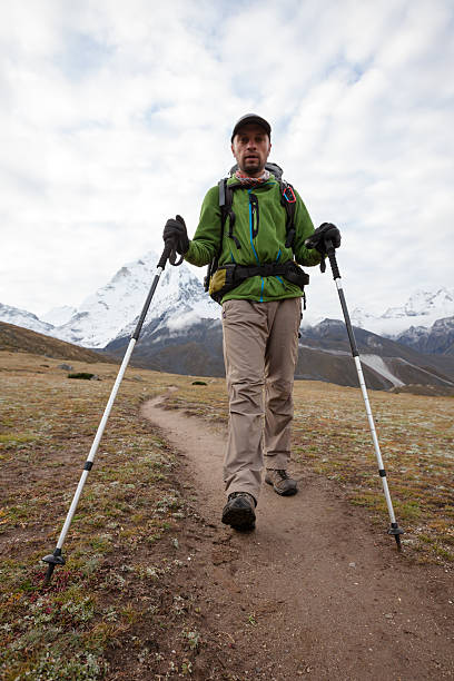 istock Hiker on the trek in Himalayas, Khumbu valley, Nepal 497145388