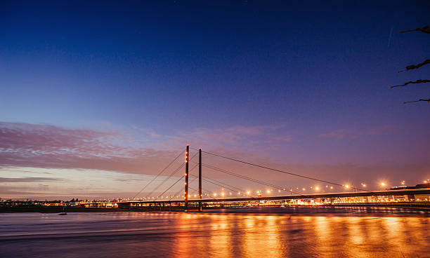 istock The bridge that leads into the city, lit. 497146814