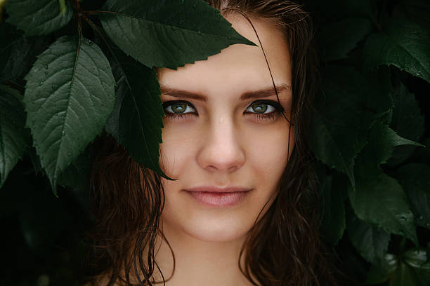 istock Natural female beauty in summer rain 497148188