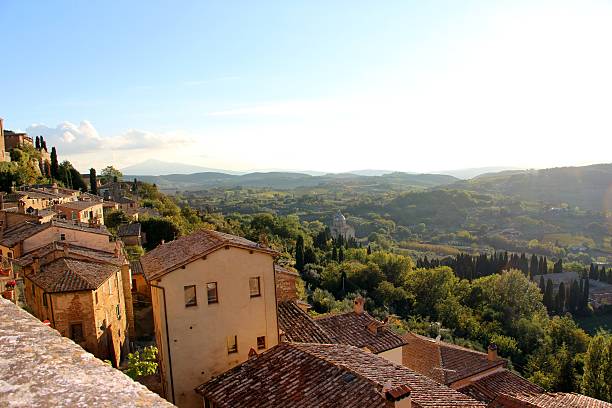 istock montepulciano - panorama from town 497148382
