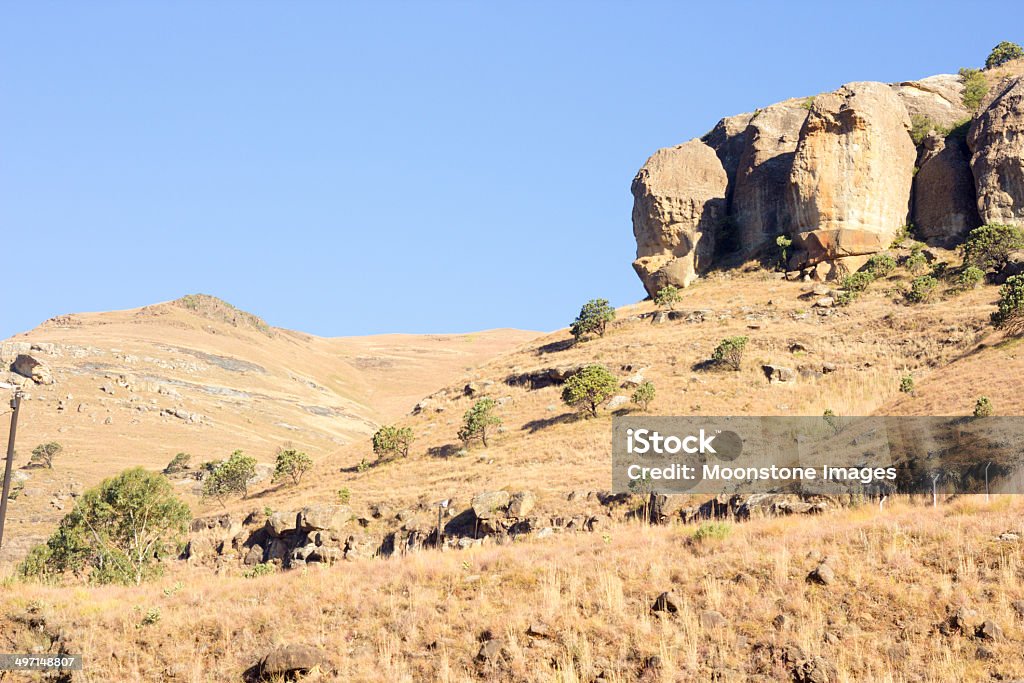 Sani-Pass in KwaZulu-Natal, Südafrika - Lizenzfrei Afrika Stock-Foto