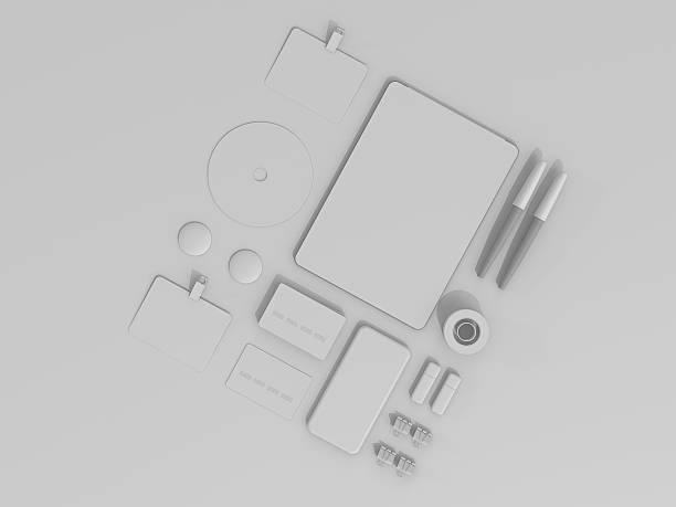 istock Gray Branding Mockup set. Business template 497152424