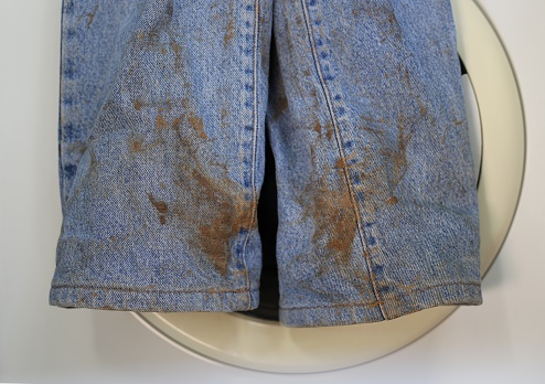 Stained Jeans Stock Photo - Download Image Now - Stained, Jeans, Rusty ...