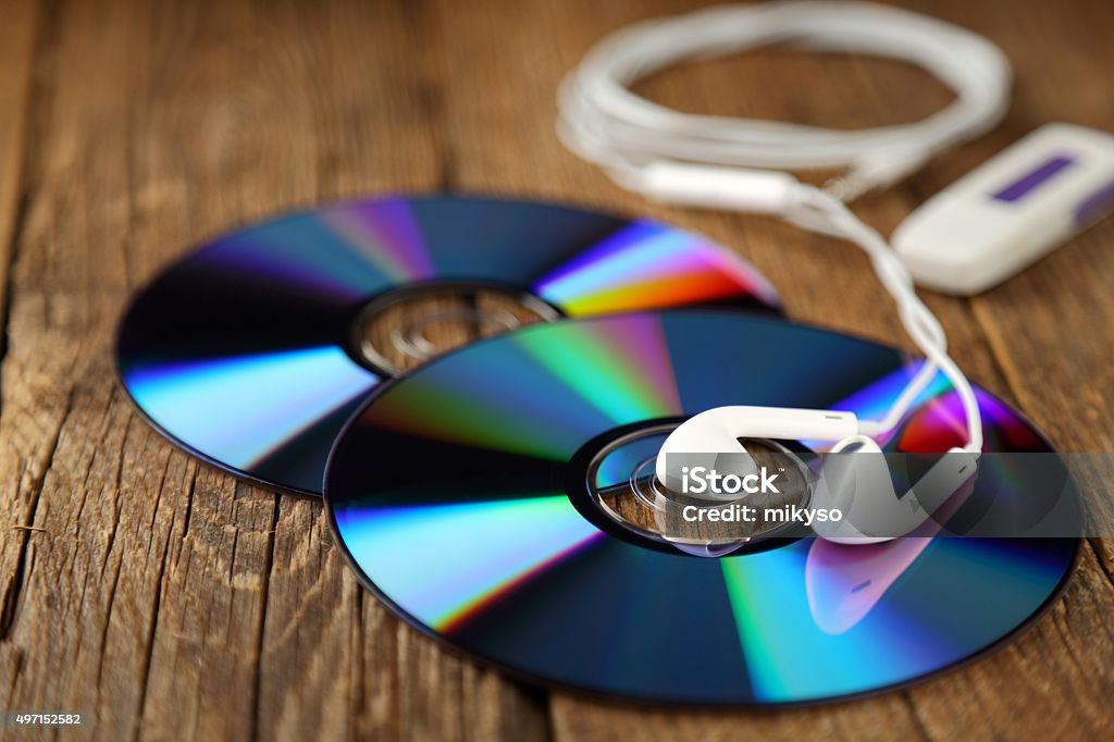Leidenschaft für Musik - Lizenzfrei CD-ROM Stock-Foto