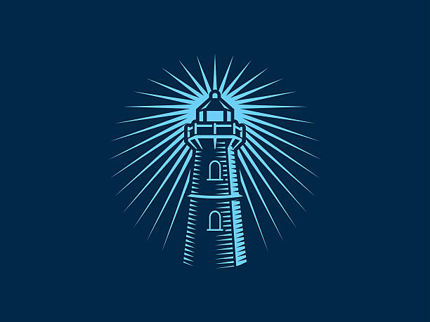 stockillustraties, clipart, cartoons en iconen met lighthouse - baken
